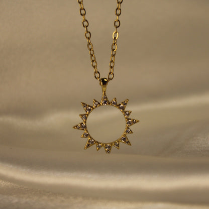 Sun pendant necklace