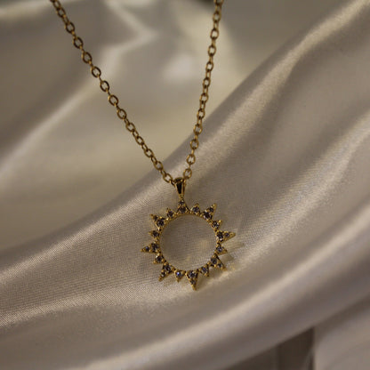Sun pendant necklace
