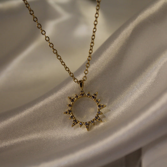 Sun pendant necklace